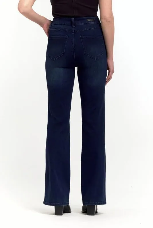 1822 Denim Holly Better Butter High-Rise Slim Boot Jeans for Women in Black - Ultra-Comfy Stretch with Sculpting Fit