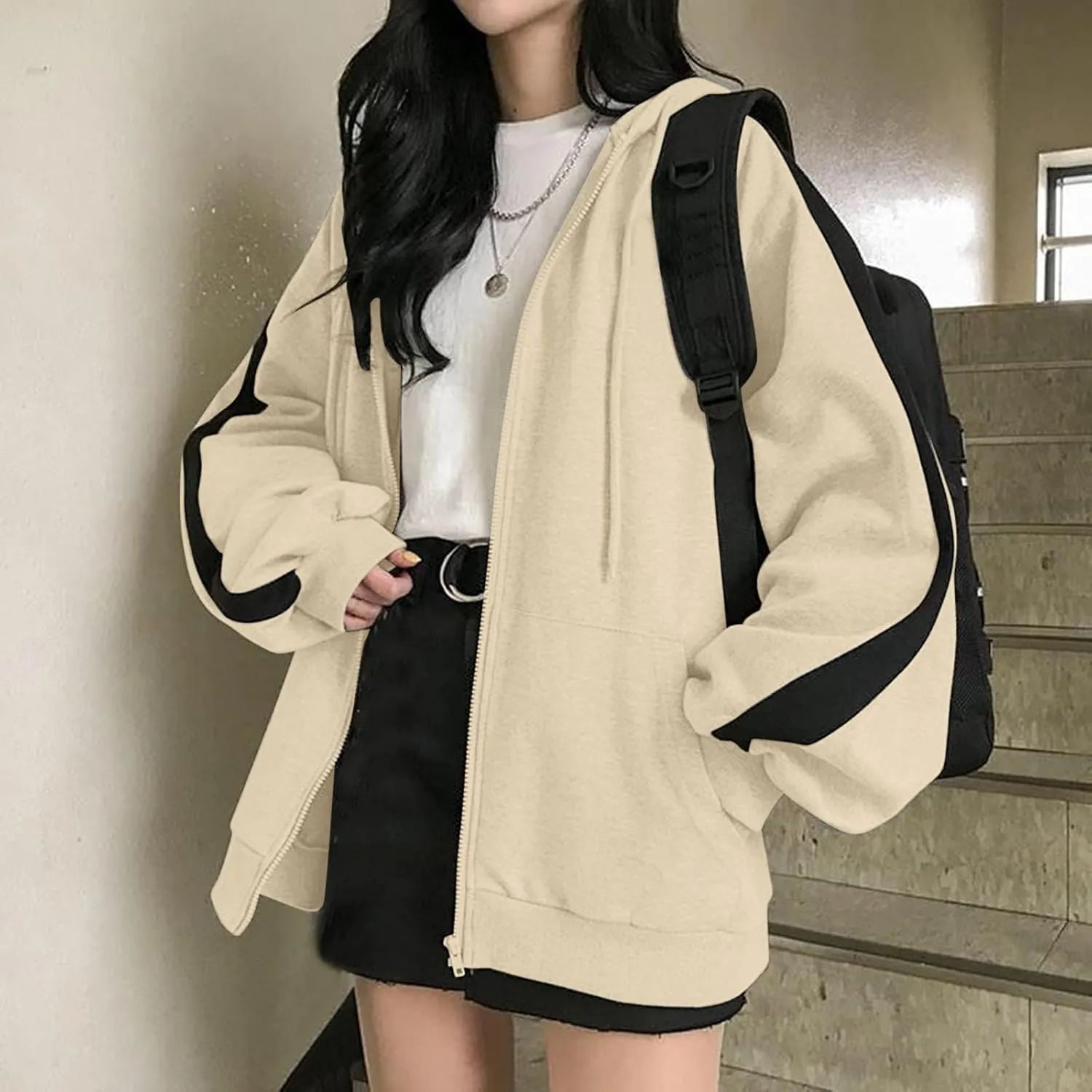 2024 Fall Hoodie Jacket Coat Bunny Cute Hoodie Thick Blouse Top Fall Fashion 2024 Womens Jackets Casual Womens