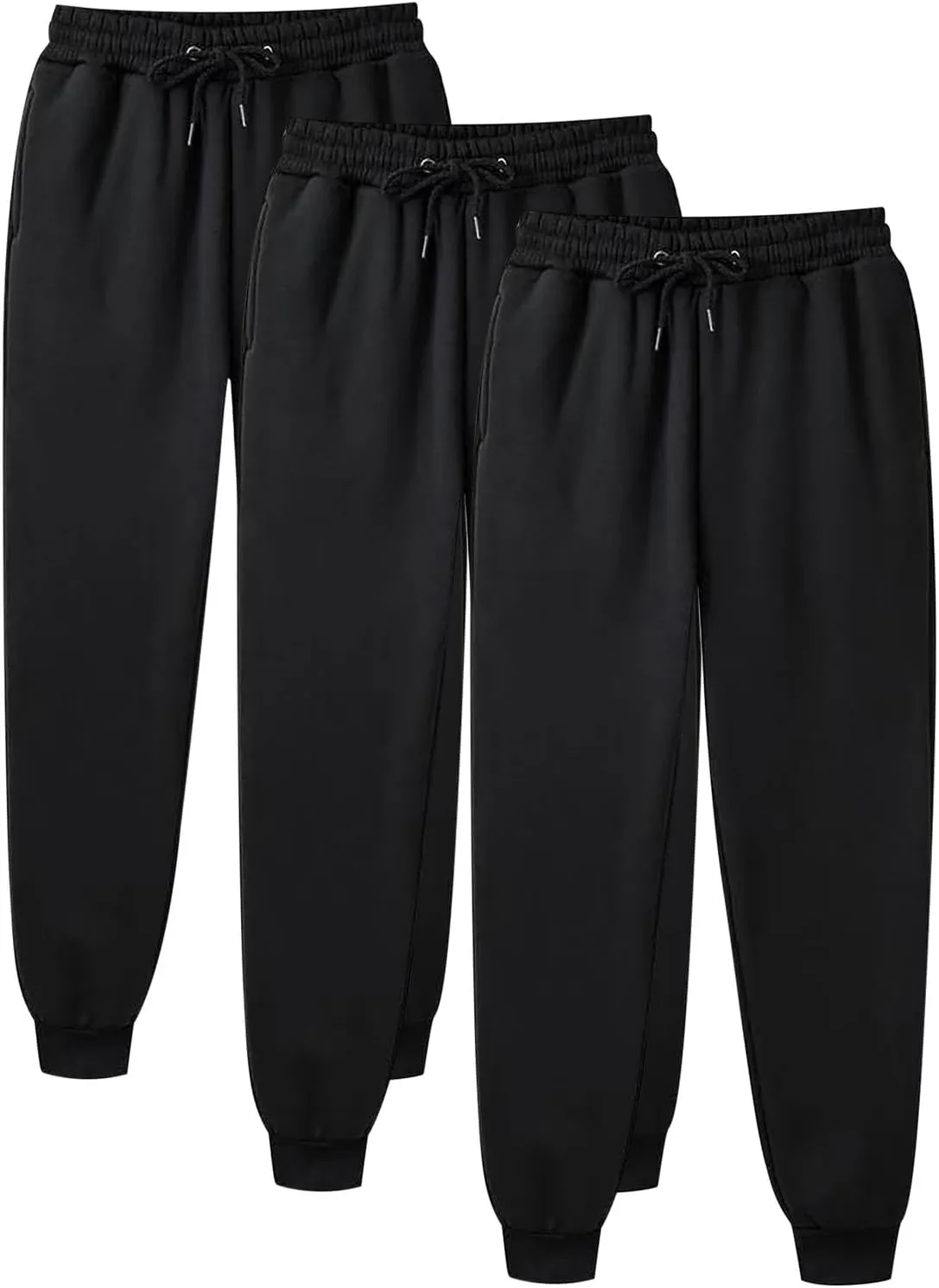 3 Packs Womens Sweatpants Baggy Comfy Lounge Pants Yoga Jogger for Men Casual Workout Cinch Bottom Fleece Pants 2024