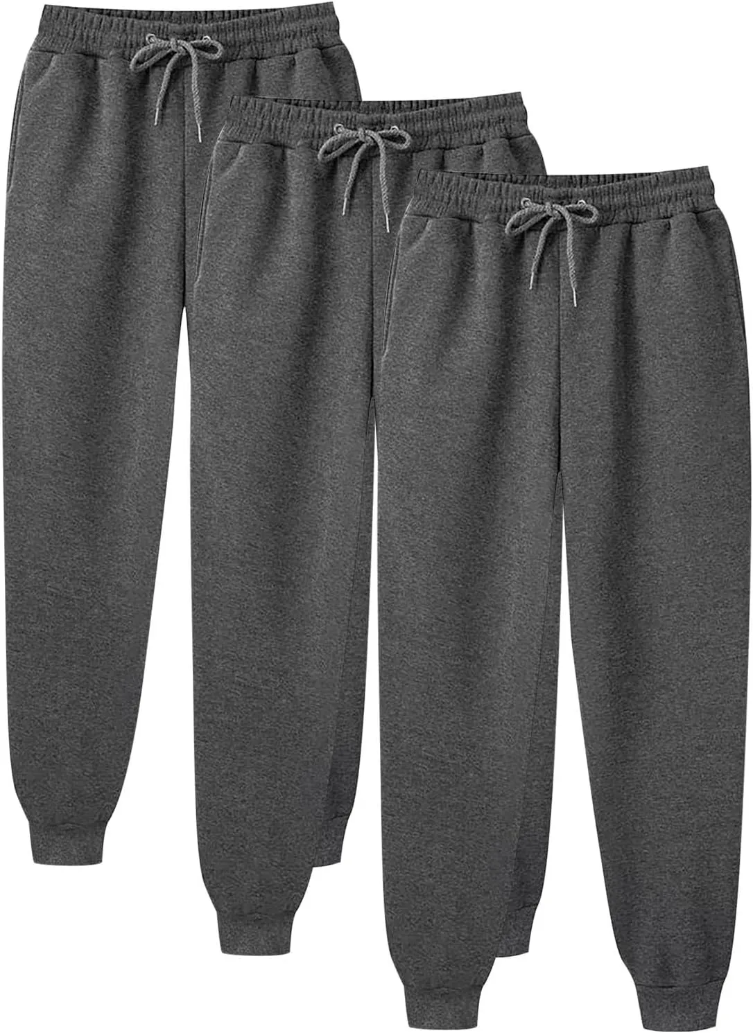 3 Packs Womens Sweatpants Baggy Comfy Lounge Pants Yoga Jogger for Men Casual Workout Cinch Bottom Fleece Pants 2024