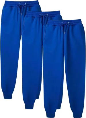 3 Packs Womens Sweatpants Baggy Comfy Lounge Pants Yoga Jogger for Men Casual Workout Cinch Bottom Fleece Pants 2024