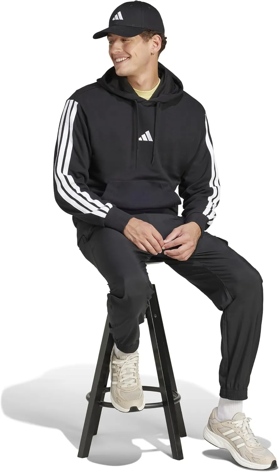 adidas Men's Essentials 3-Stripes French Terry Hoodie