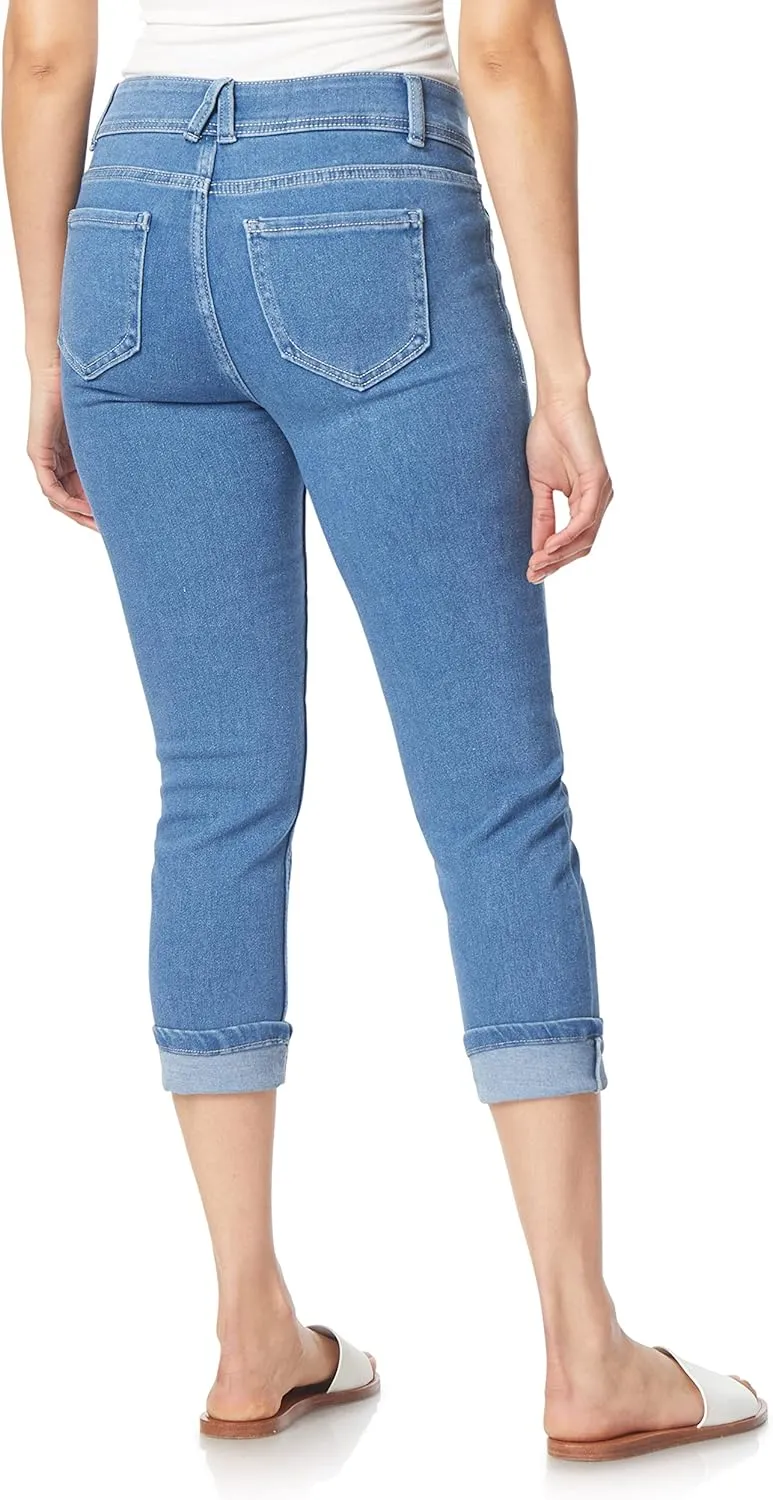 Angels Forever Young Women's Curvy Crop Jeans