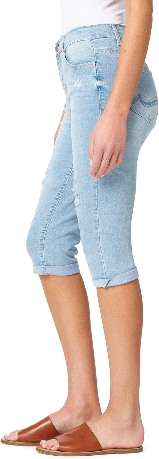 Angels Forever Young Women's Forever Skinny Mid-Rise 17" Inseam Capri Jeans (Available in Plus Sizes)