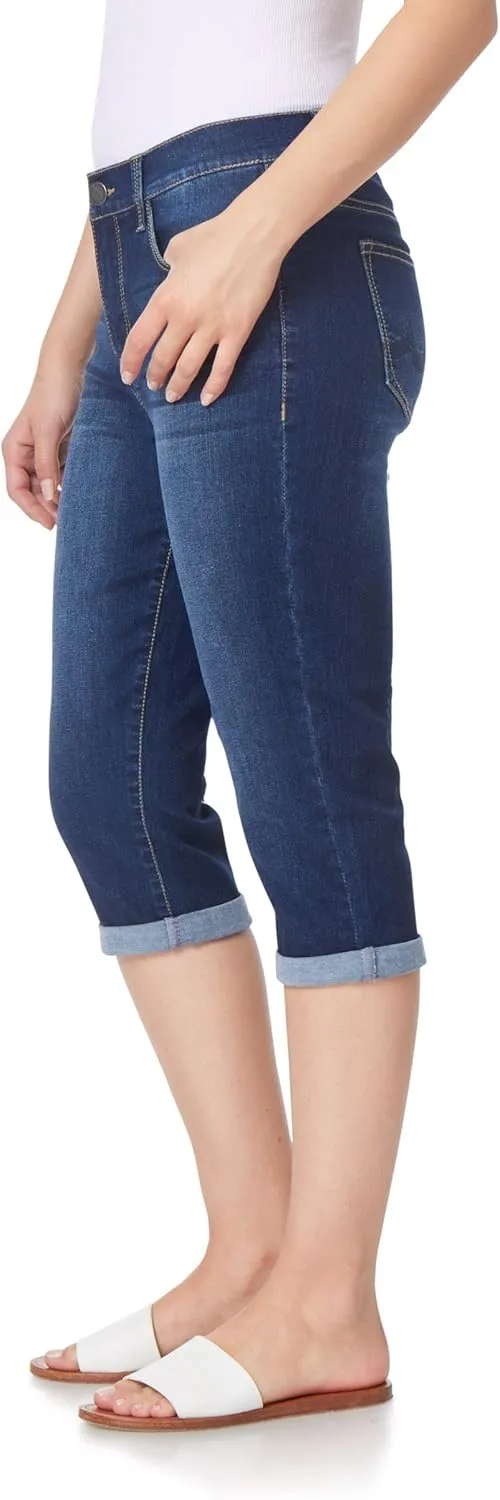 Angels Forever Young Women's Forever Skinny Mid-Rise 17" Inseam Capri Jeans (Available in Plus Sizes)