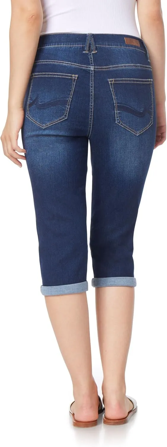 Angels Forever Young Women's Forever Skinny Mid-Rise 17" Inseam Capri Jeans (Available in Plus Sizes)