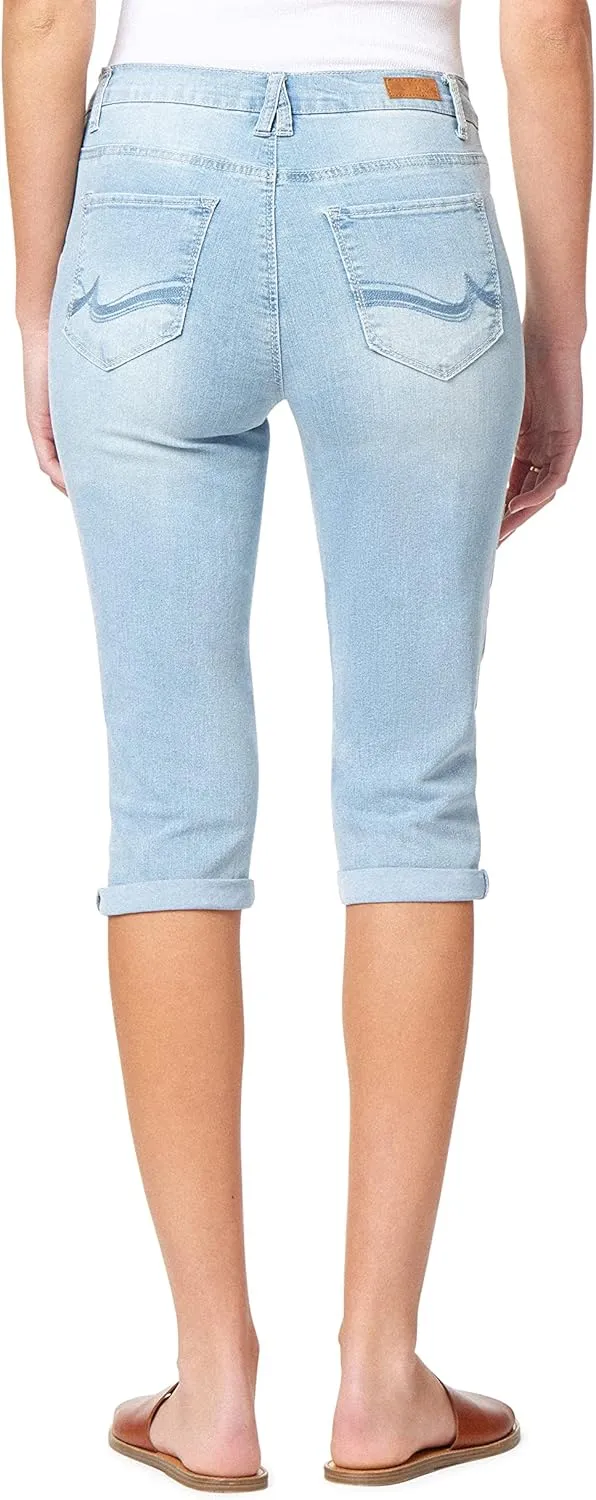 Angels Forever Young Women's Forever Skinny Mid-Rise 17" Inseam Capri Jeans (Available in Plus Sizes)
