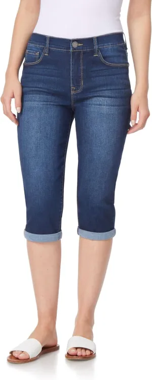 Angels Forever Young Women's Forever Skinny Mid-Rise 17" Inseam Capri Jeans (Available in Plus Sizes)