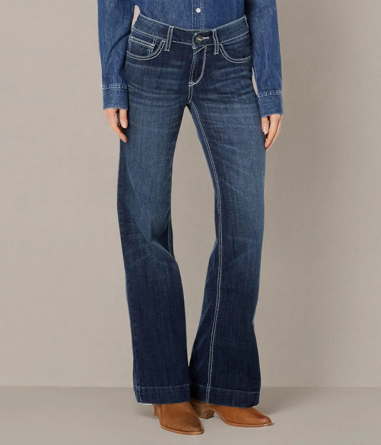 ARIAT Women's Trouser Perfect Rise Aisha Wide Leg Jean