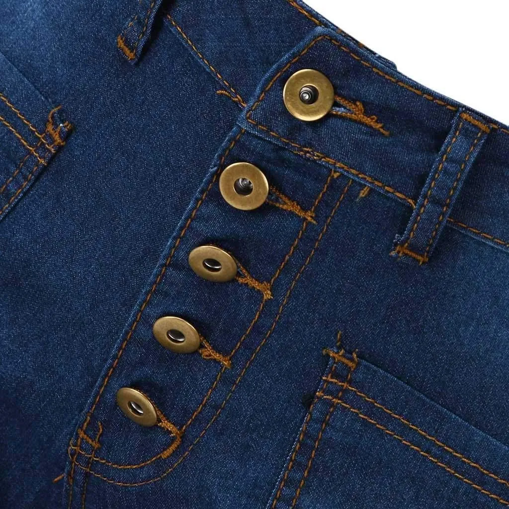 Bell Bottom Jeans for Women Long Skinny Flare Jeans Trendy Slim High Waisted Jean Trousers Fashion Stretch Denim