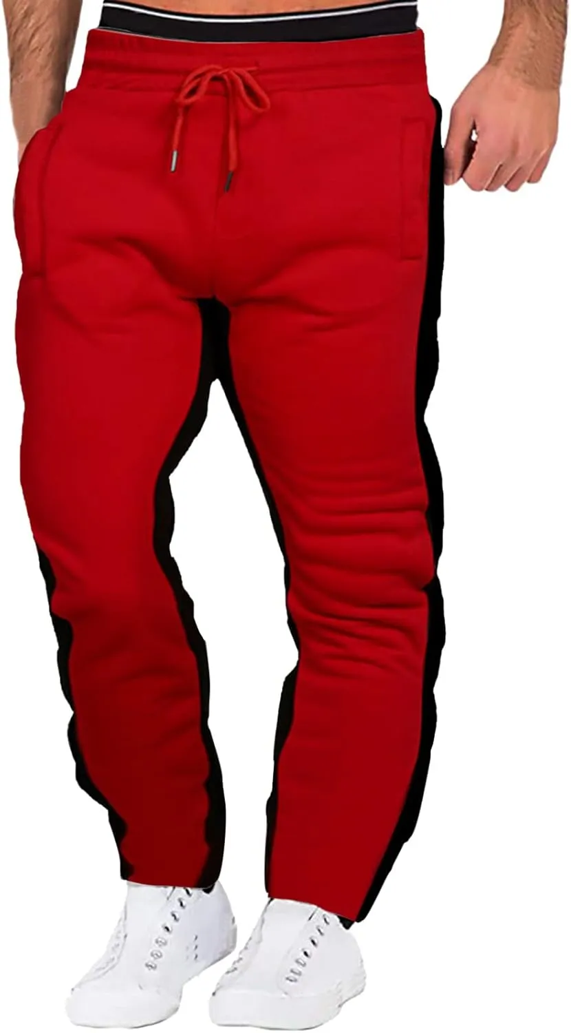 Big and Tall Sweatpants for Men Sweatpants with Zip Pockets Sports Trousers Men's Tear Away Trouser Basketball Track