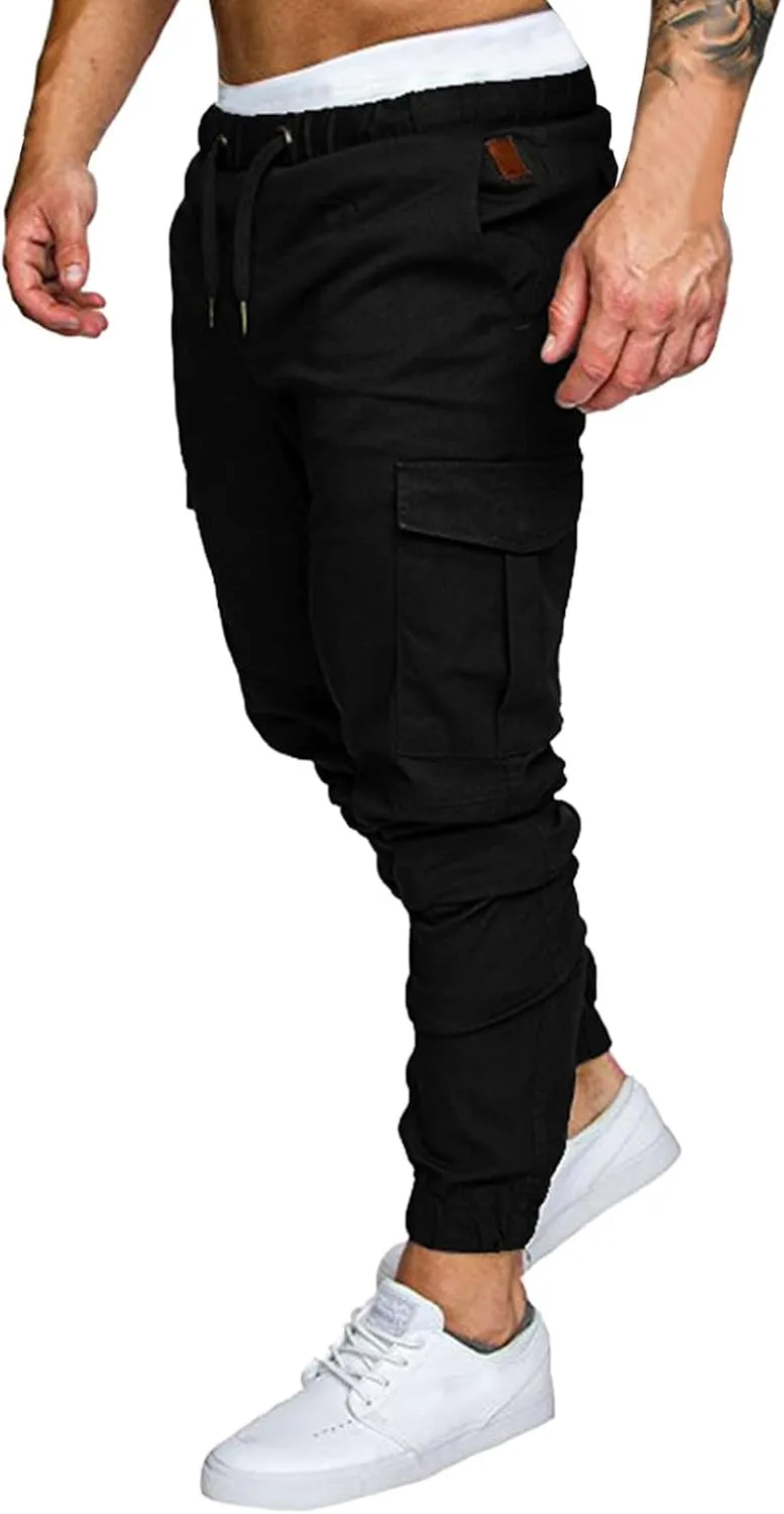 Cargo Pants for Men Baggy Water Resistant Ripstop Cargo Pants Lightweight EDC Hiking Work Pants Outdoor Apparel Men's