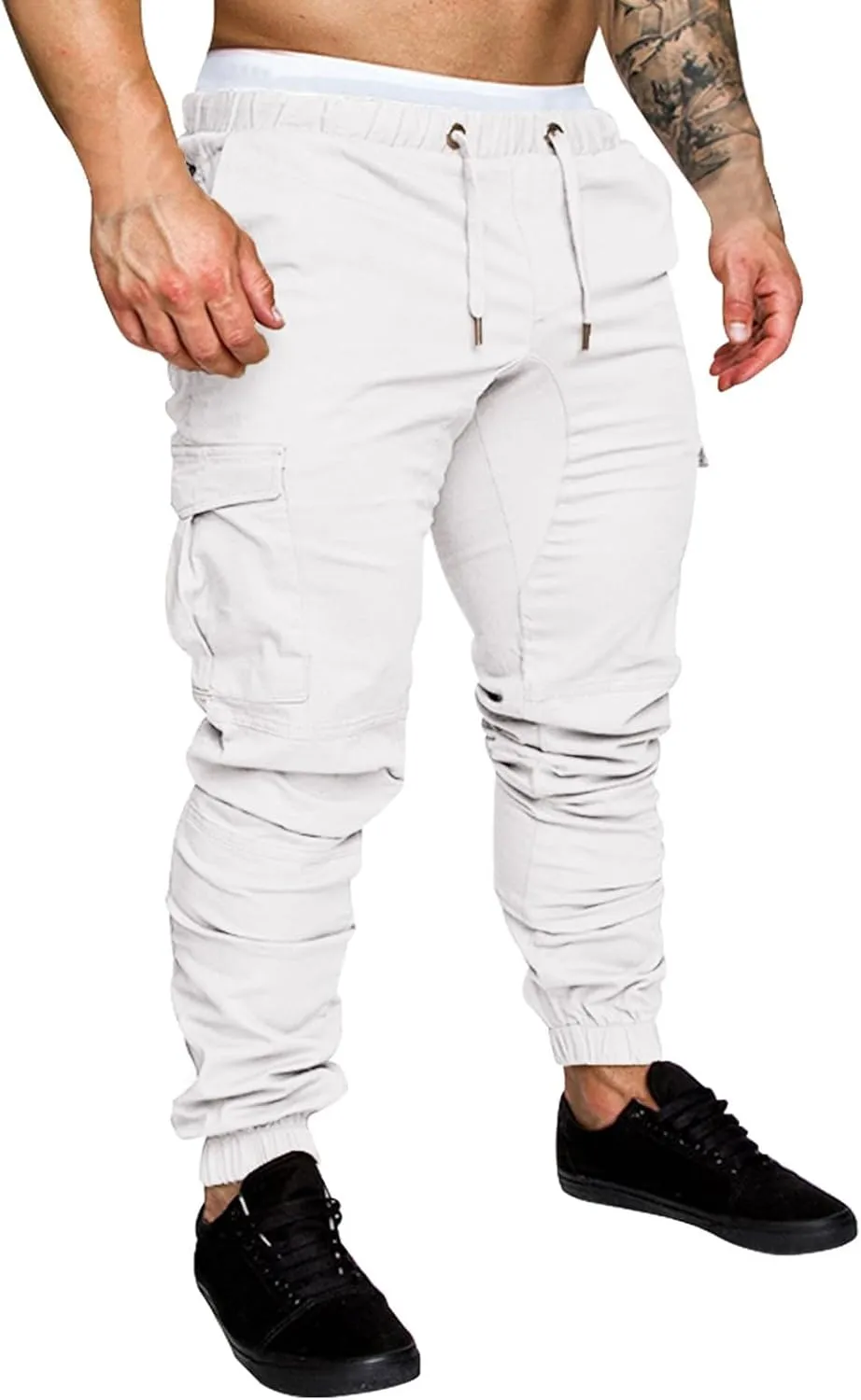 Cargo Pants for Men Baggy Water Resistant Ripstop Cargo Pants Lightweight EDC Hiking Work Pants Outdoor Apparel Men's