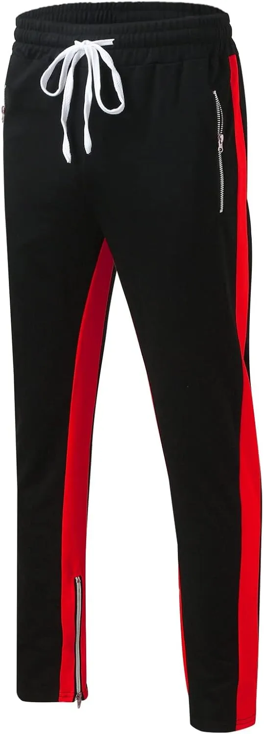 Cargo Pants for Men Big and Tall for Jogging Workout Gym Running Training Mens Open Bottom Sweatpants Workout Lounge