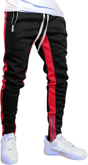Cargo Pants for Men Big and Tall for Jogging Workout Gym Running Training Mens Open Bottom Sweatpants Workout Lounge