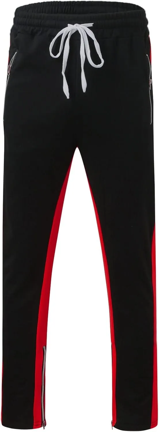 Cargo Pants for Men Big and Tall for Jogging Workout Gym Running Training Mens Open Bottom Sweatpants Workout Lounge