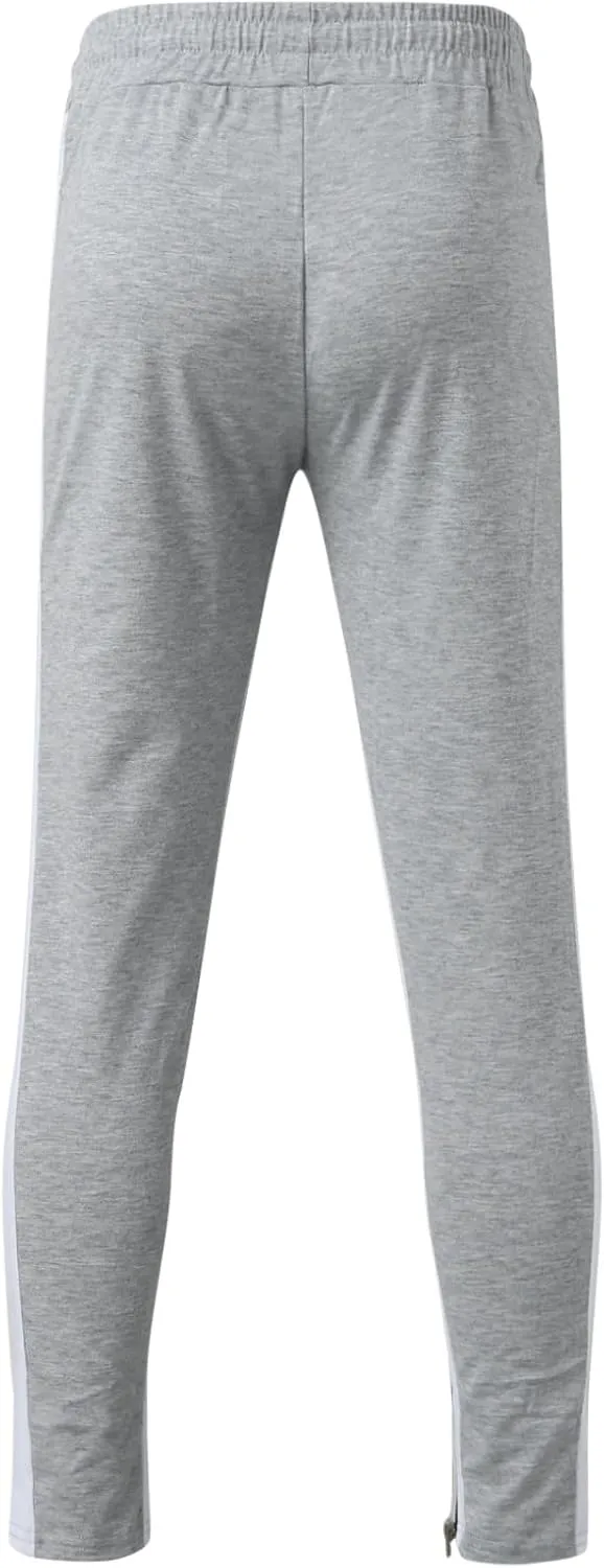 Cargo Pants for Men Big and Tall for Jogging Workout Gym Running Training Mens Open Bottom Sweatpants Workout Lounge