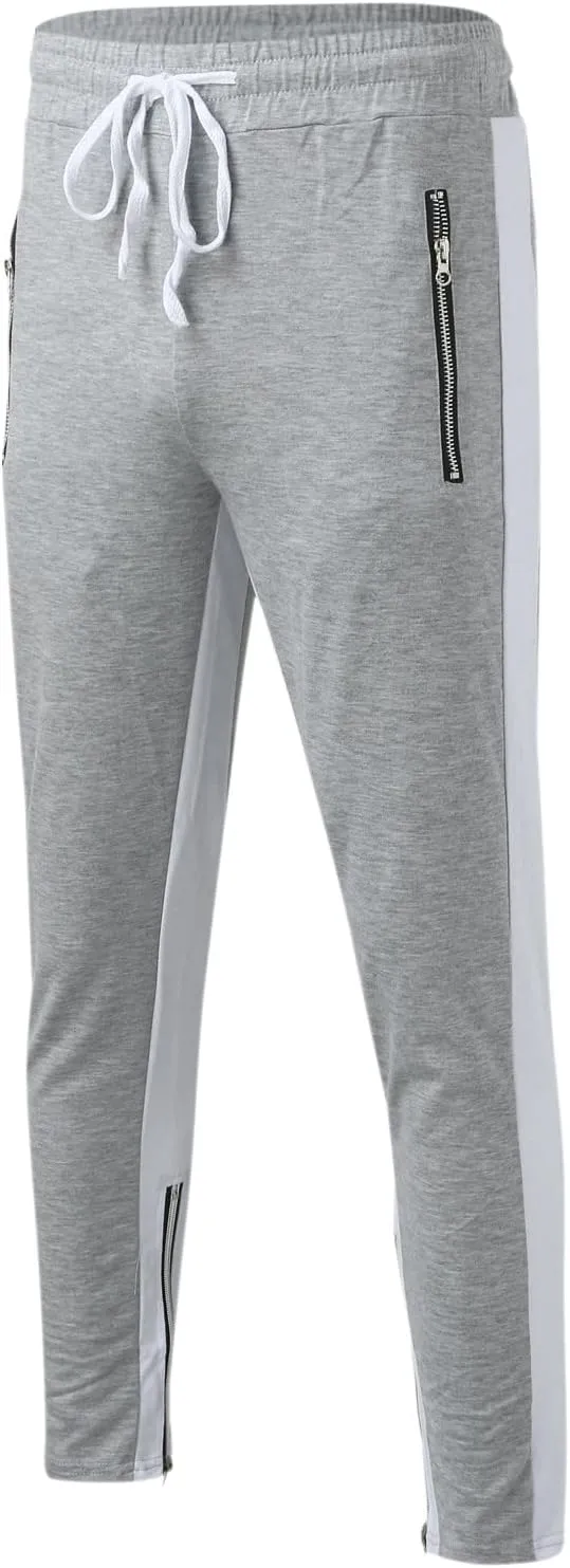 Cargo Pants for Men Big and Tall for Jogging Workout Gym Running Training Mens Open Bottom Sweatpants Workout Lounge