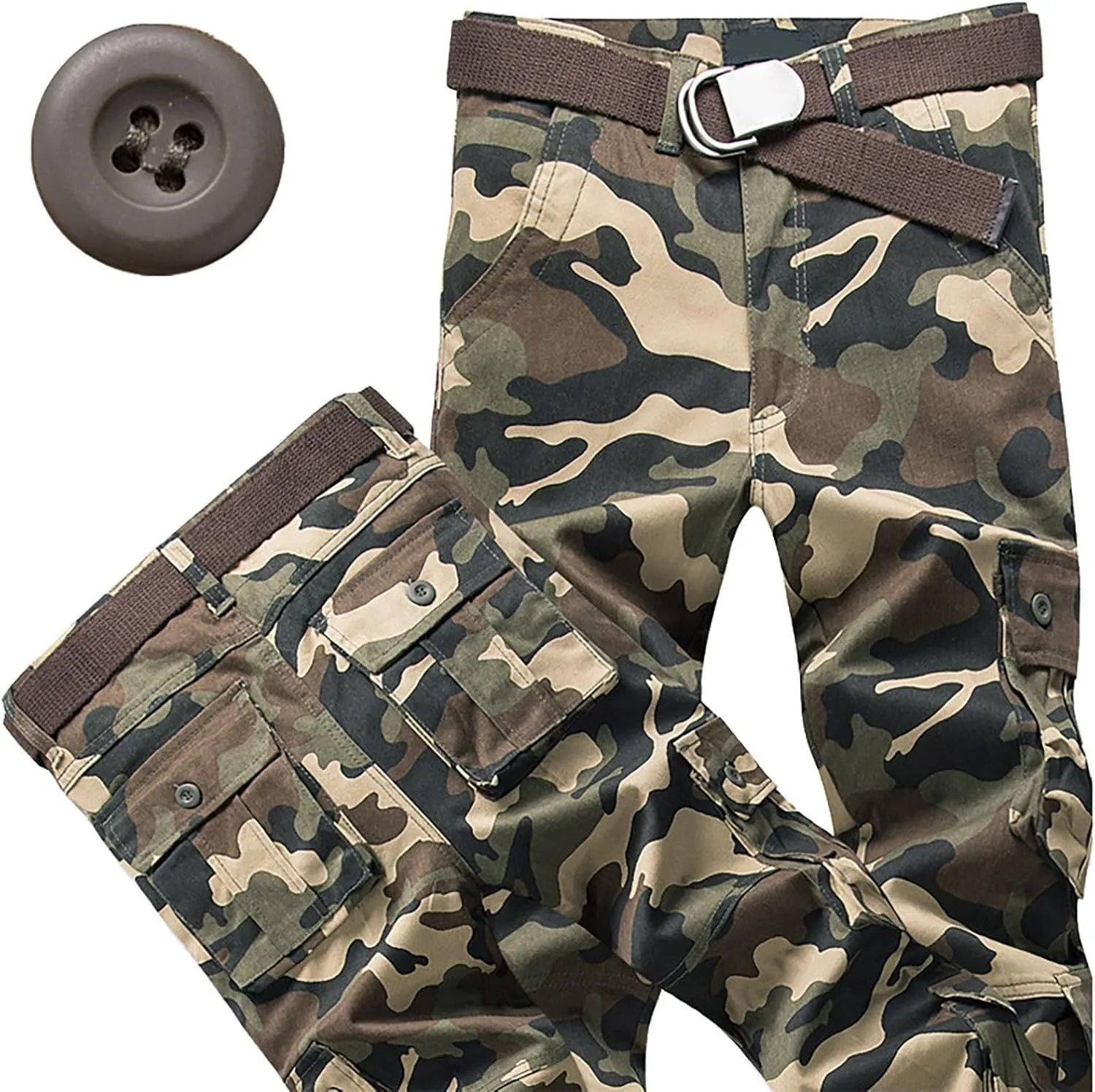 Cargo para and Winter High Street Leisure Loose Sports Running Solid Color Lace Up Cargo Pants Athletic Pants for