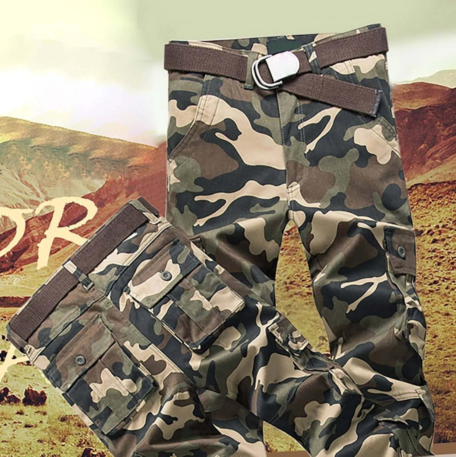 Cargo para and Winter High Street Leisure Loose Sports Running Solid Color Lace Up Cargo Pants Athletic Pants for