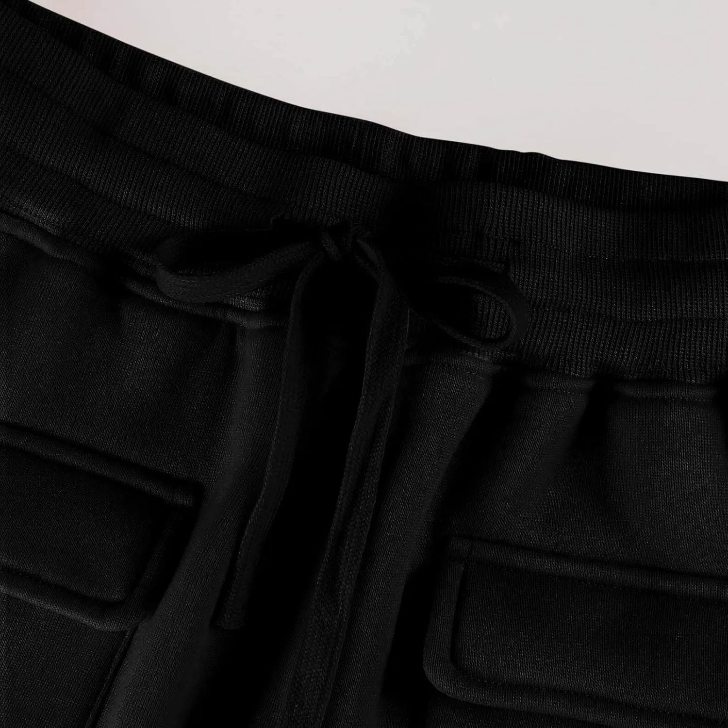 Cargo Sweatpants for Women Fleece Baggy Wide Leg Sweatpants Low Rise Lounge Pants with Pockets Cargo Joggers