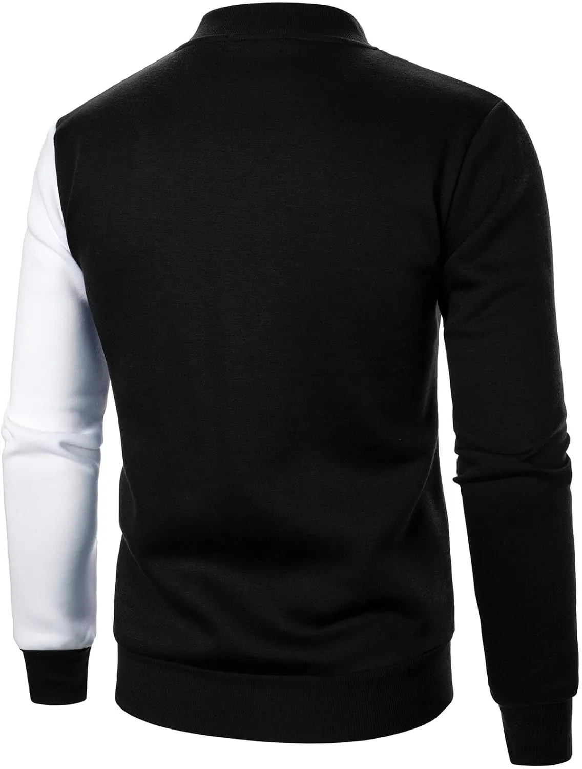 Casual Bomber Jackets for Men 2024 Trendy Colorblock Slim Fit Lightweight Waffle Varsity Jacket Fall Coat with Zipper