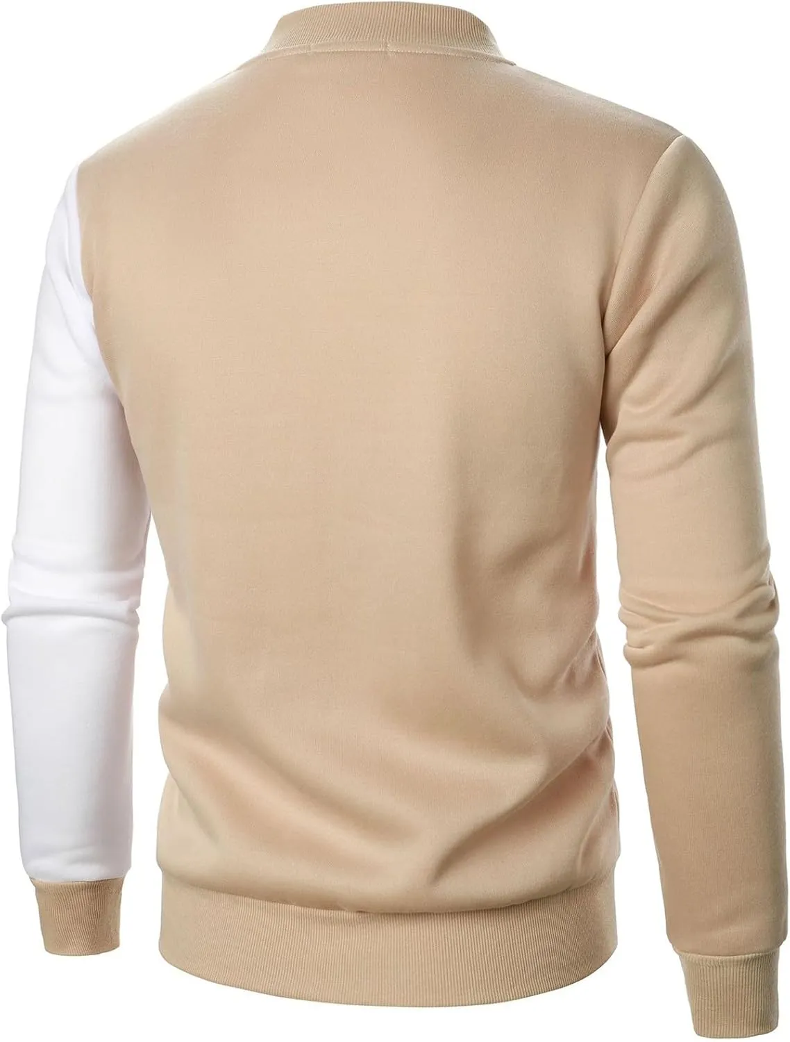 Casual Bomber Jackets for Men 2024 Trendy Colorblock Slim Fit Lightweight Waffle Varsity Jacket Fall Coat with Zipper