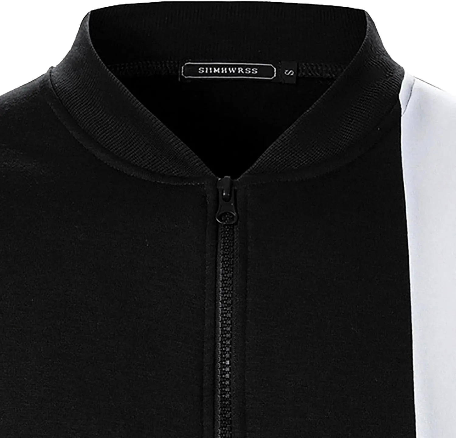 Casual Bomber Jackets for Men 2024 Trendy Colorblock Slim Fit Lightweight Waffle Varsity Jacket Fall Coat with Zipper