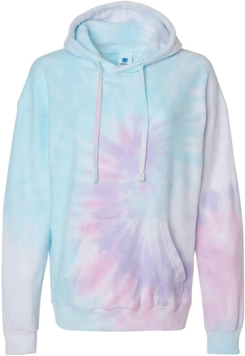 Colortone Tie Dye Cloud Fleece Hoodie for Women and Men - Loose Fit Fleece Sweatshirts