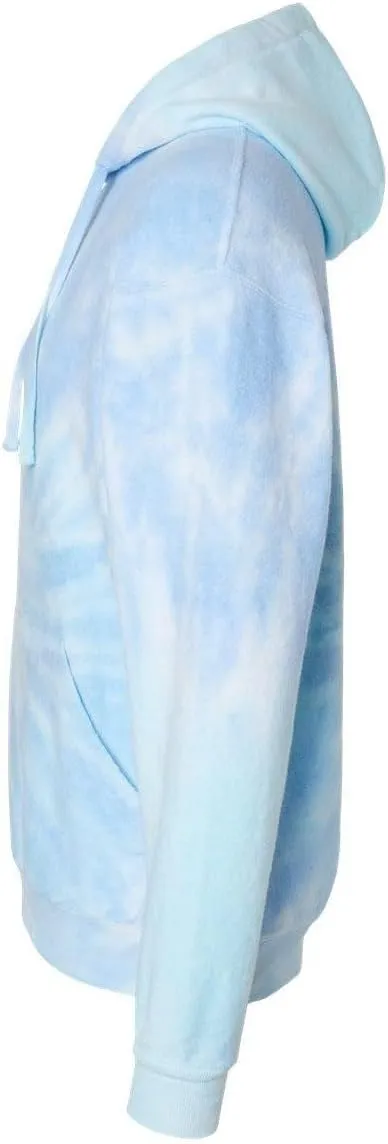Colortone Tie Dye Cloud Fleece Hoodie for Women and Men - Loose Fit Fleece Sweatshirts