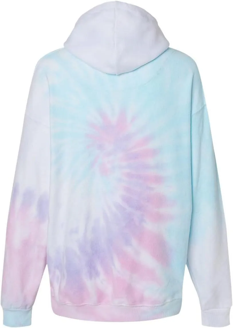 Colortone Tie Dye Cloud Fleece Hoodie for Women and Men - Loose Fit Fleece Sweatshirts
