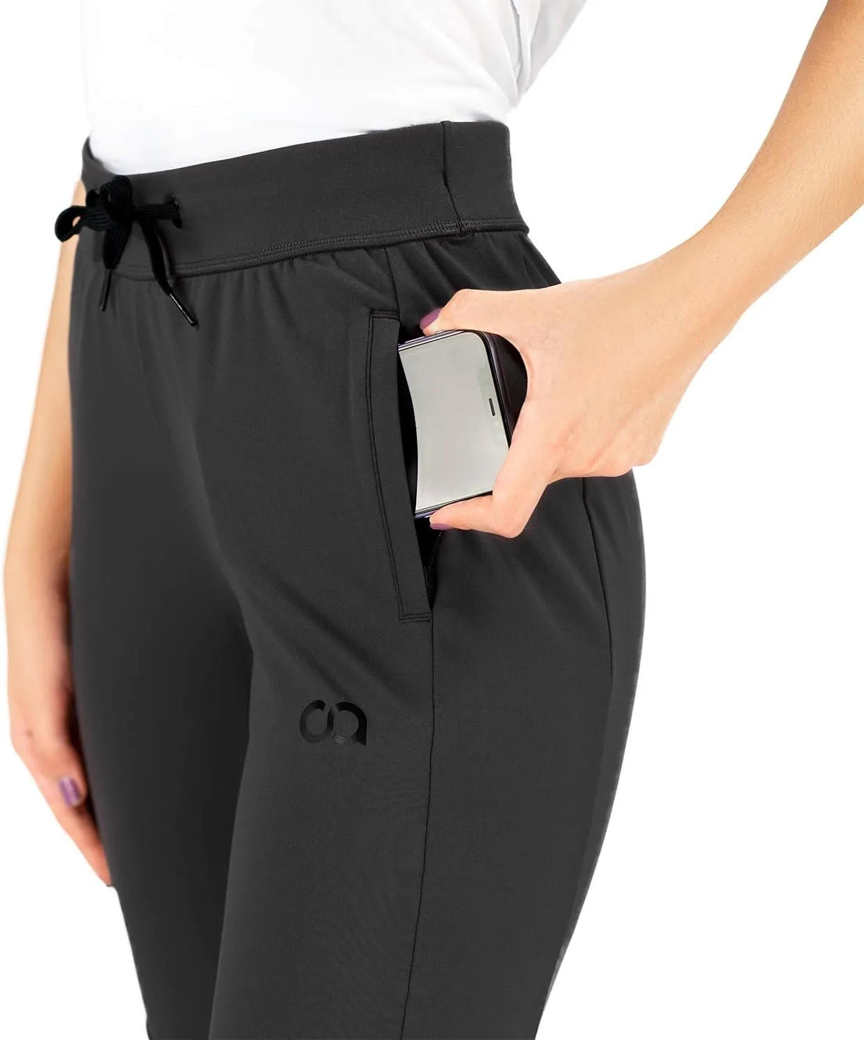 Contour Sweatpants for Women (Hydrafit) Joggers for Women, Luxury Yoga Pants with Zipper Pockets