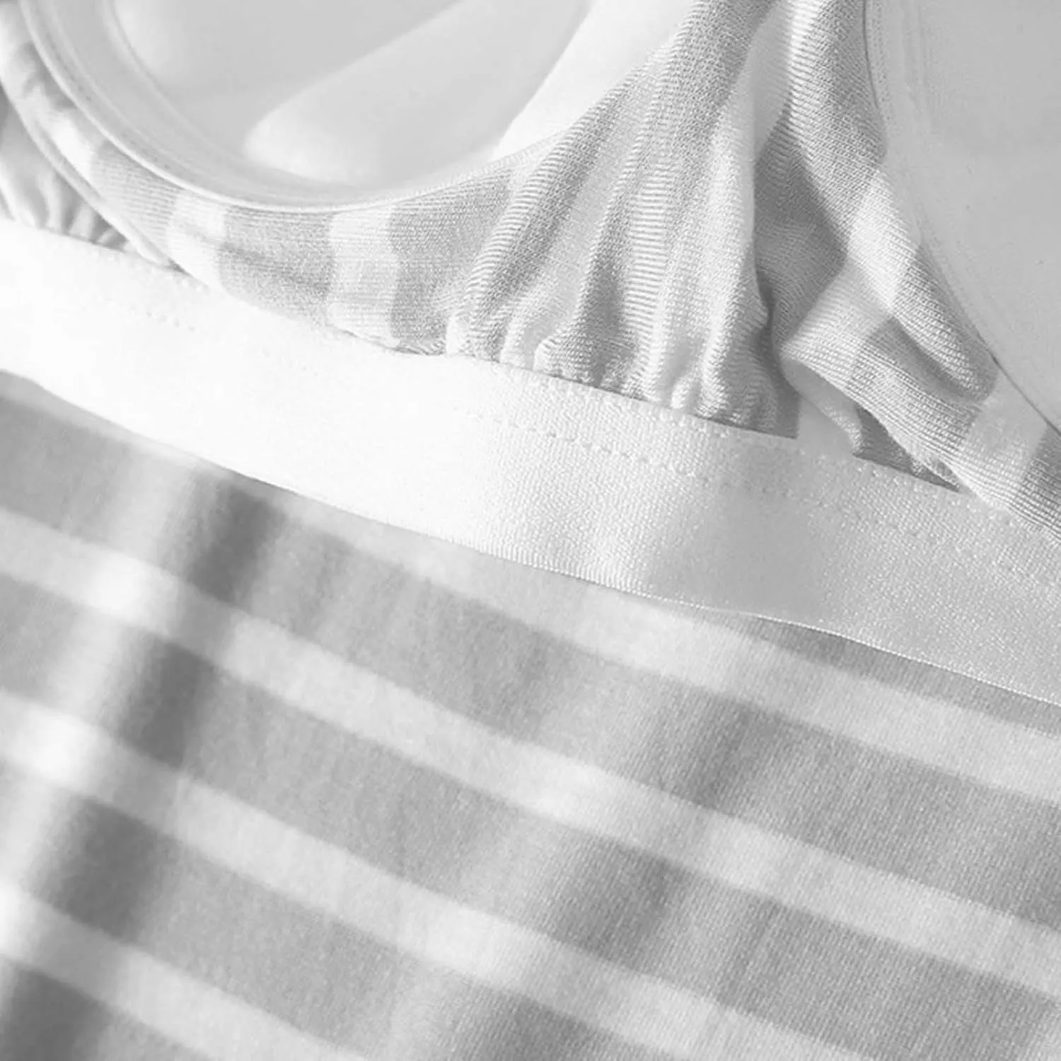 Cute Striped Modal Tank Tops Women Summer Yoga Workout Built in Bra Modal Sleeveless T-Shirts Soft Comfy Undershirt