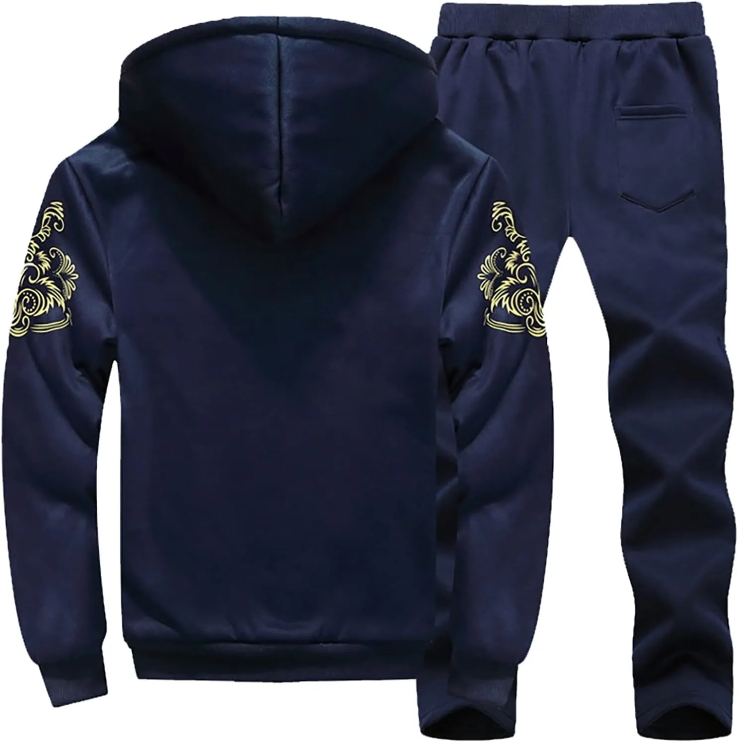 Deportivos para New Men's Baseball Wear Casual Cardigan Coat Matching Color Sports Pants Suit Sweat Pants Sweat