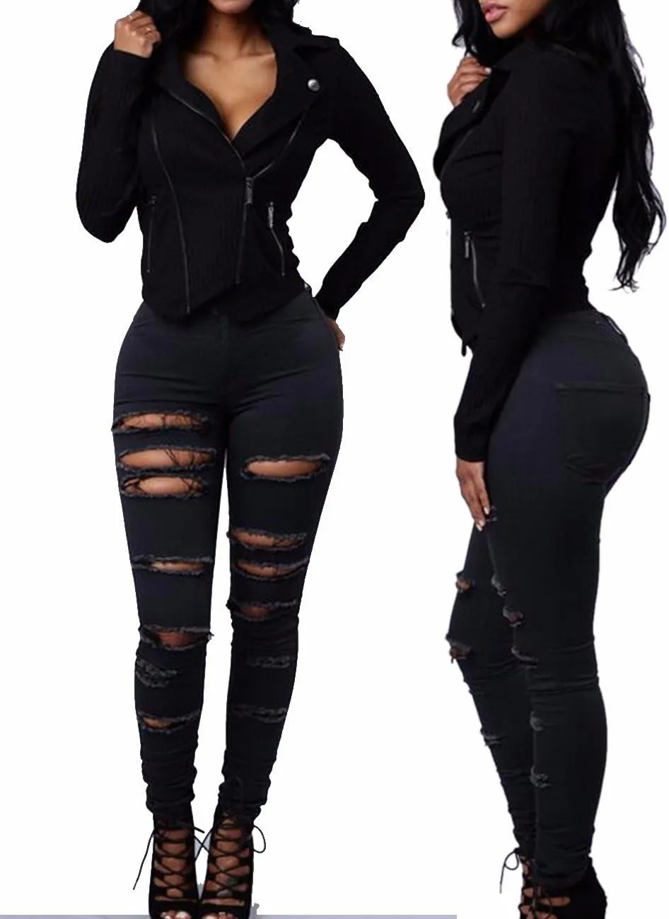 ECDAHICC Women's Fashion Luscious Curvy Bling Skinny Jeans High Waist Embroidered Rivet Pearl Denim Pencil Pants