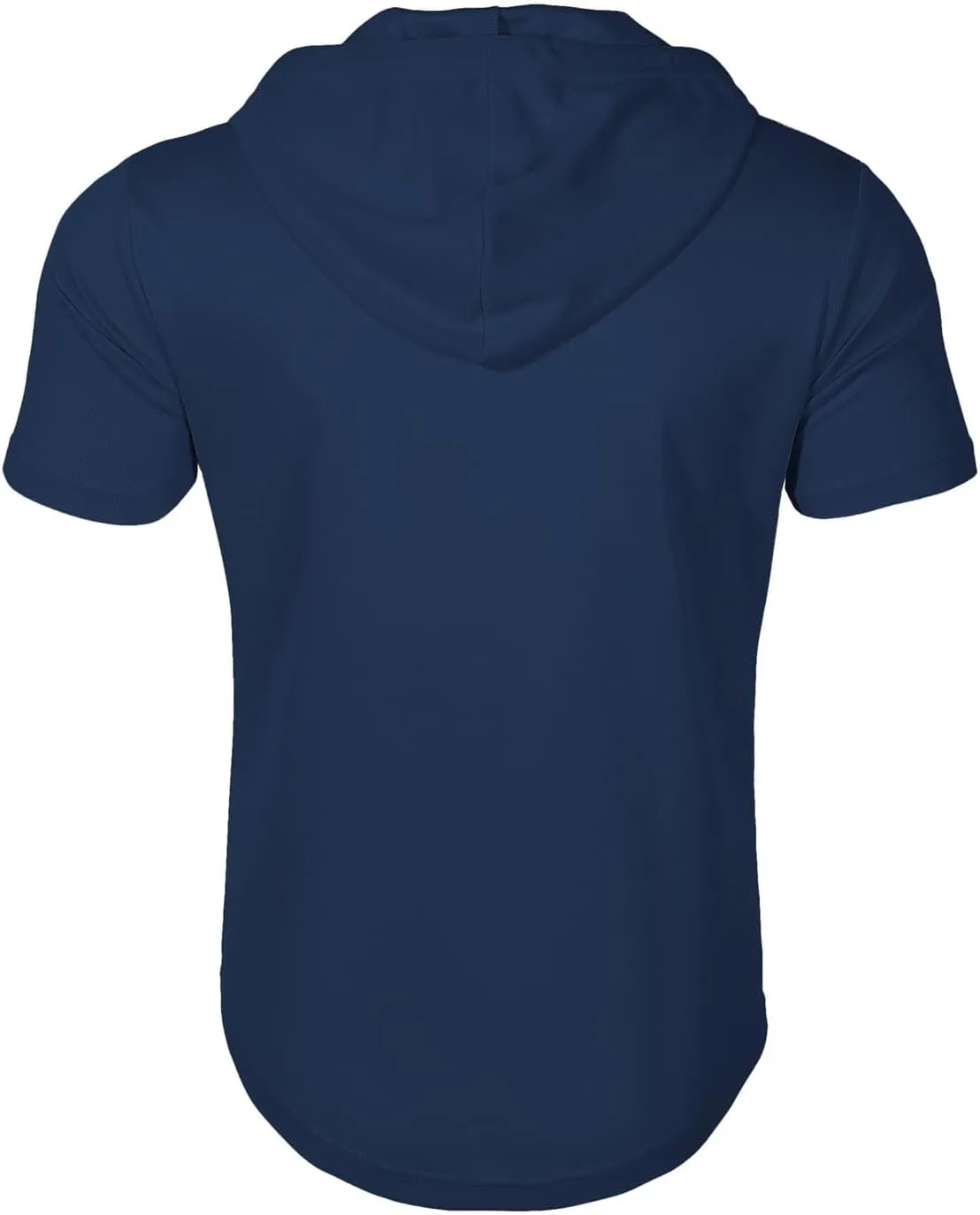 evzosrz Hoodies Mens Quarter Zipper Short Sleeve Hooded T-Shirts Drawstring Lightweight V Neck Pullover Summer Athletic Shirt