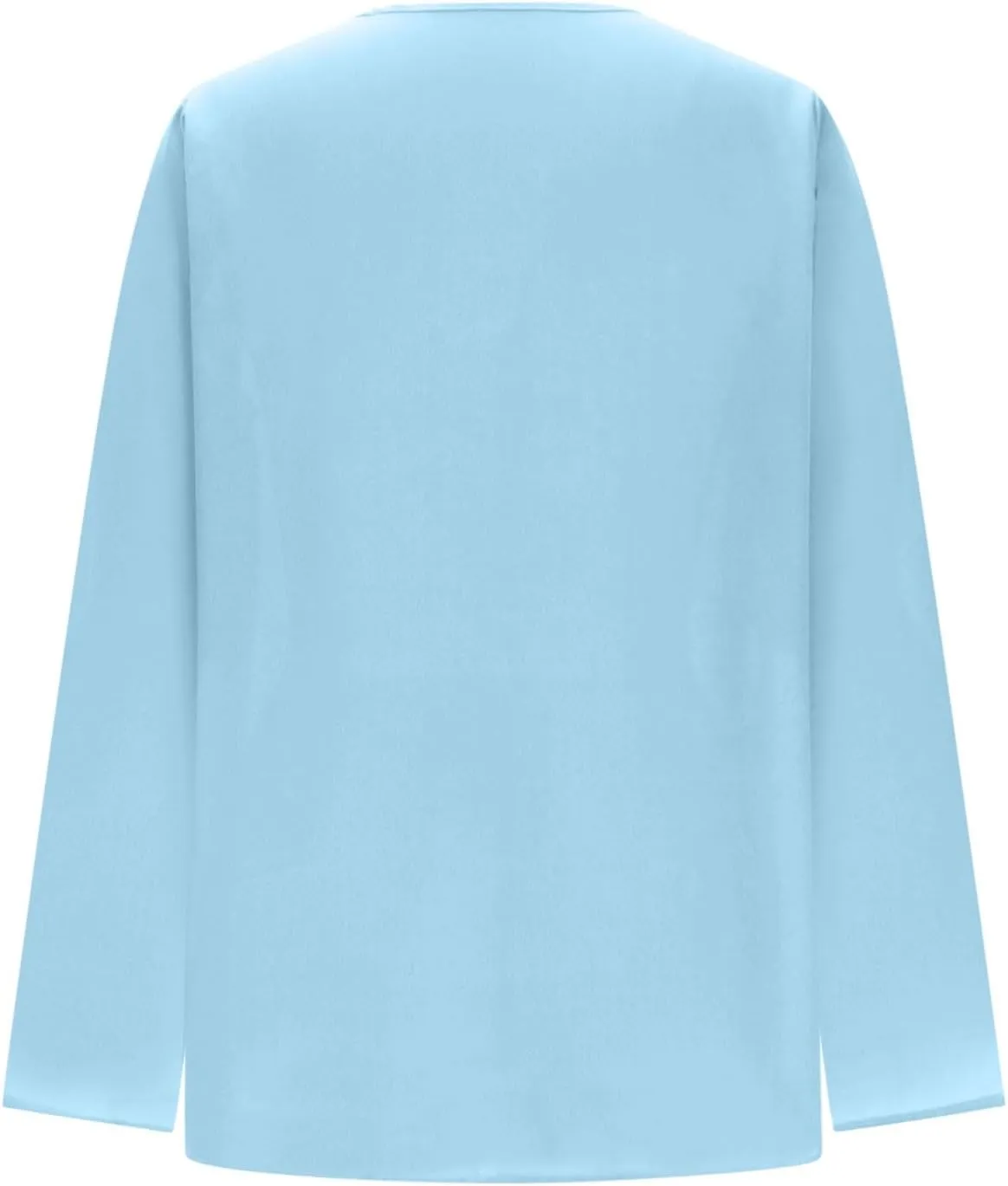 Fall Tops for Women 2024 Rolled Up Long Sleeve V Neck Button Down T Shirts Business Casual Work Chiffon Tunic Blouse