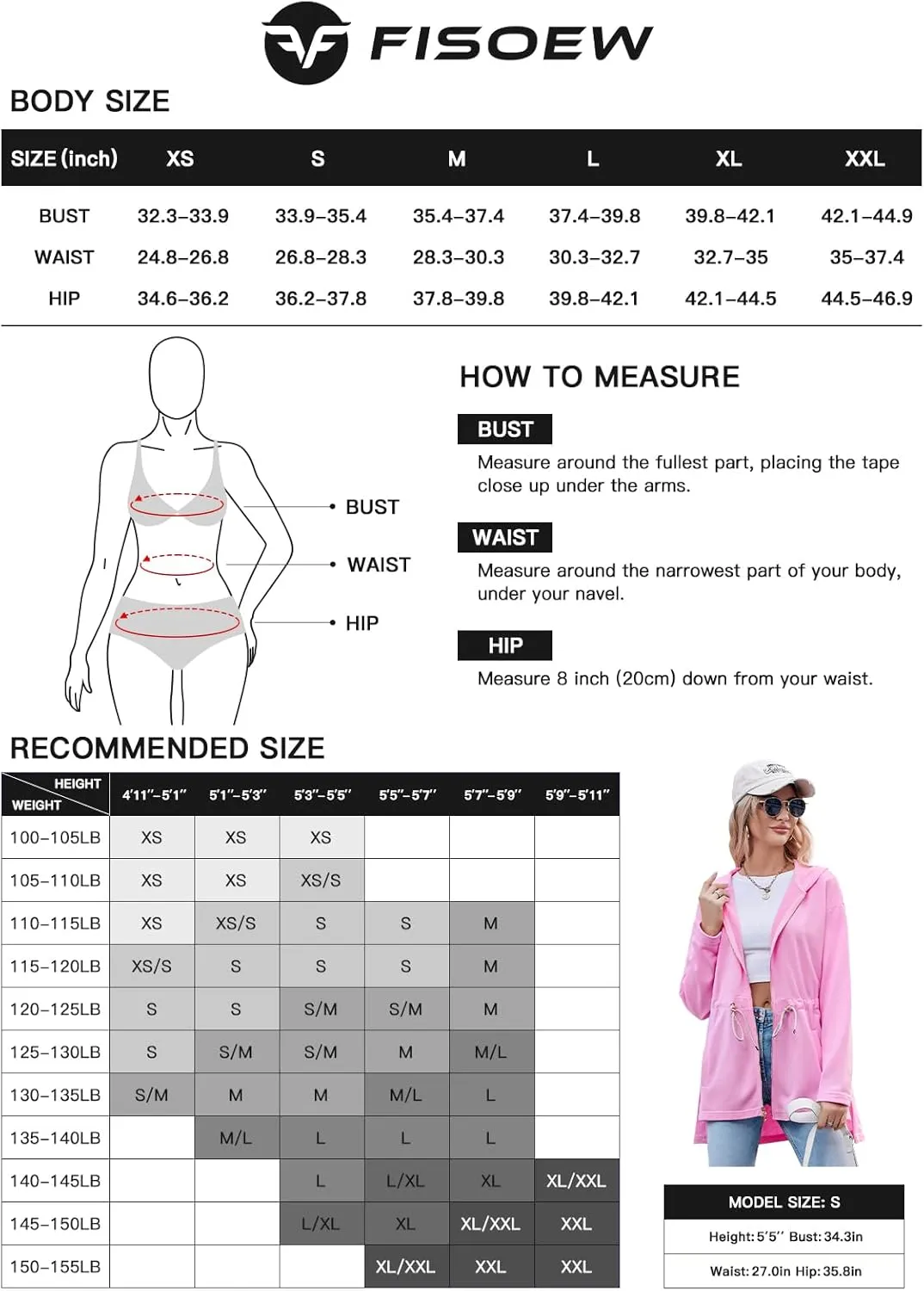 Fisoew Women's Zip Up Hoodie Sweatshirts Oversized Long Sleeve Casual Drawstring Waist Side Slit Tunic Tops