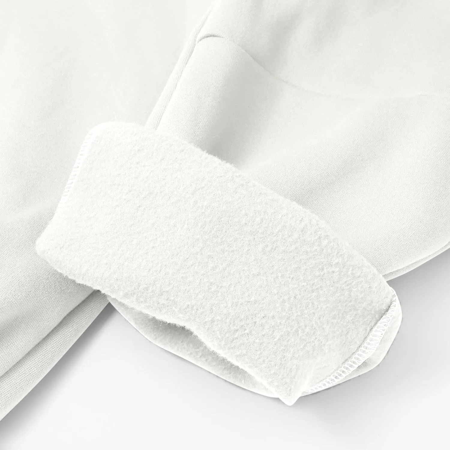 Fleece Lined Sweatpants Sherpa Cargo Pants Thermal High Waisted Joggers Cinch Bottom Drawstring Trousers with Pockets