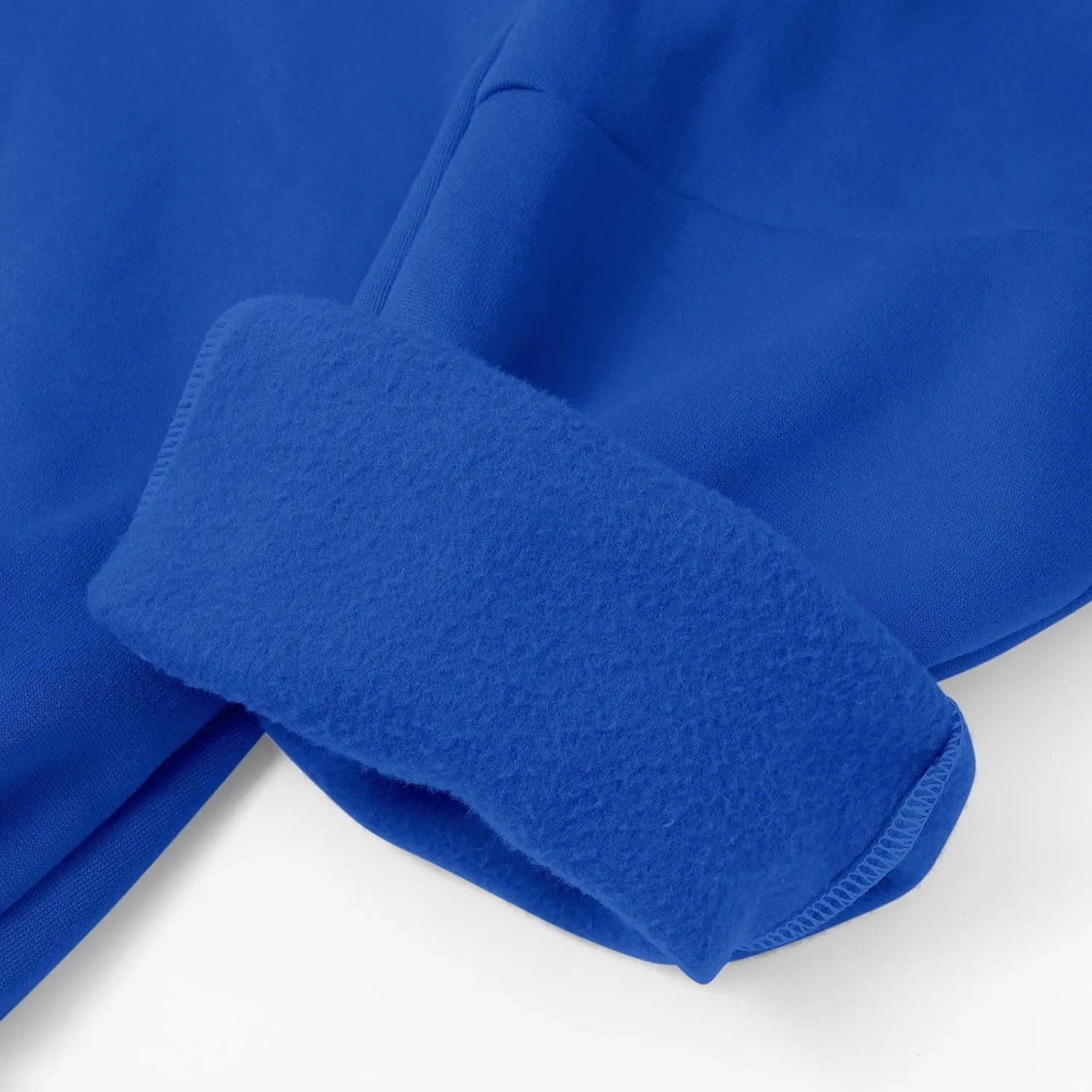 Fleece Lined Sweatpants Sherpa Cargo Pants Thermal High Waisted Joggers Cinch Bottom Drawstring Trousers with Pockets