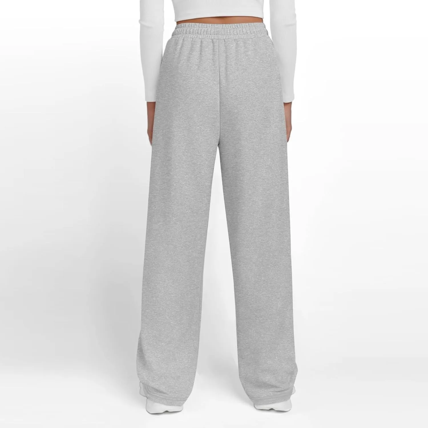 Fleece Sweatpants Women Comfy Soft High Waisted Joggers Baggy Sweatpants Athletic Elastic Waist Pants
