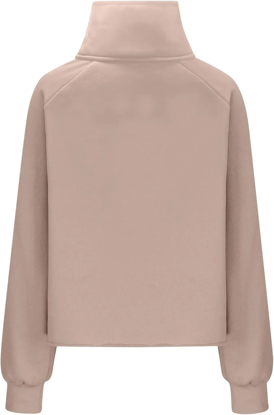 Half Zip Sweatshirts for Women Cropped Fleece Pullover Tops Thumb Hole Long Sleeve Hoodies Winter Clothes Sweaters