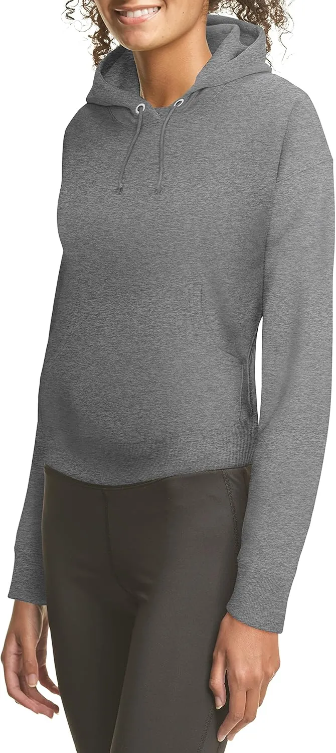 Hanes Women's Originals Pullover Cropped Hoodie, French Terry Hooded Sweatshirt