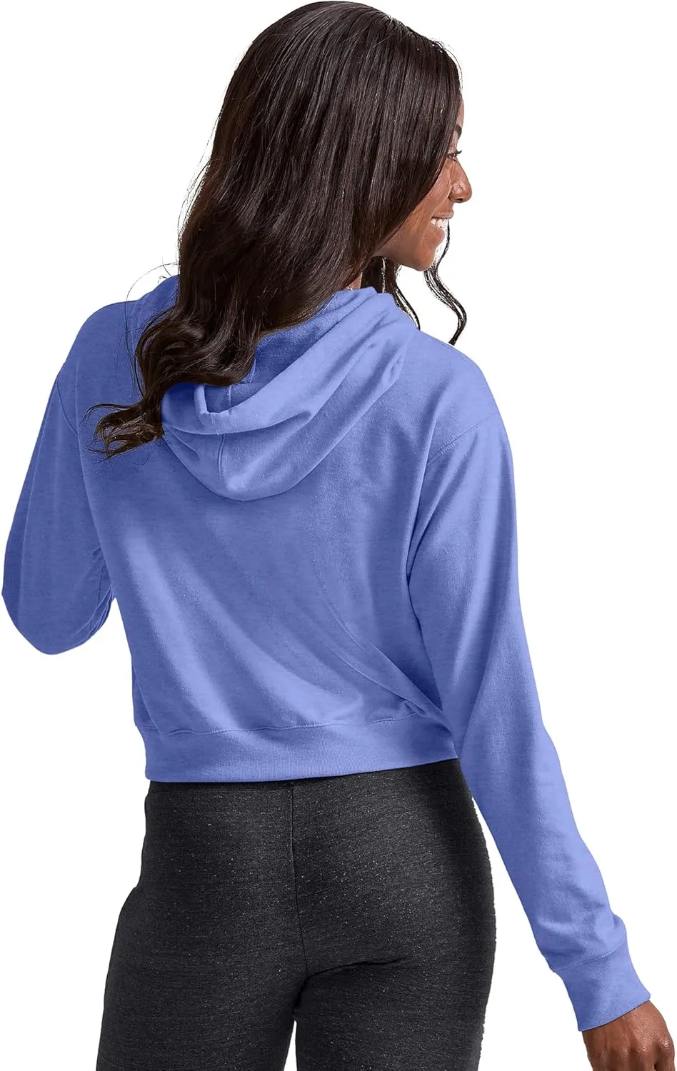 Hanes Women's Originals Pullover Cropped Hoodie, French Terry Hooded Sweatshirt