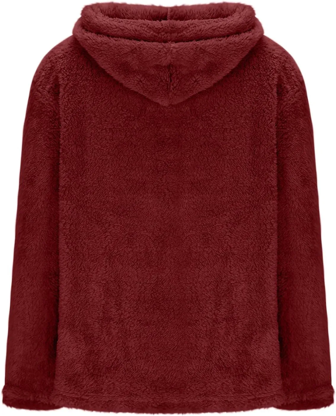 Hooded Sweatshirt for Women Trendy Loose Fit Long Sleeve Solid Color Sweaters Comfort Casual Drawstring Hoodies