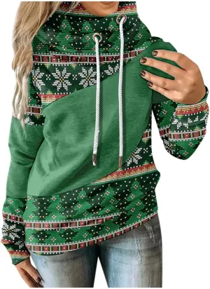 Hoodies for Women High Neck Hooded Sweatshirts Fall Winter Warm Hooded Sweatshirt Long Sleeve Drawstring Pullover Tops