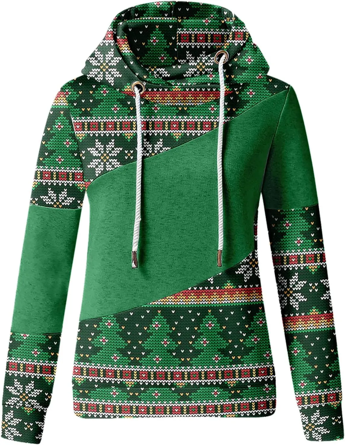 Hoodies for Women High Neck Hooded Sweatshirts Fall Winter Warm Hooded Sweatshirt Long Sleeve Drawstring Pullover Tops