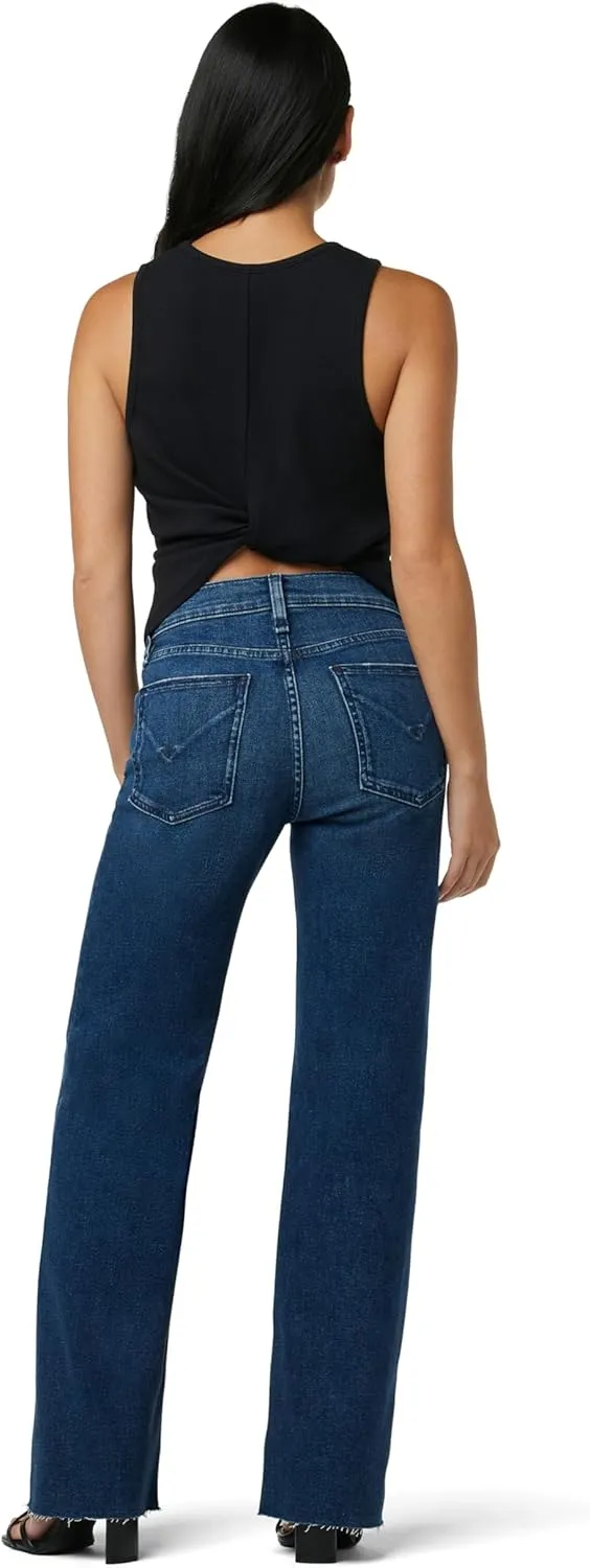HUDSON Women's Rosie Petite High Rise Wide Leg Jean
