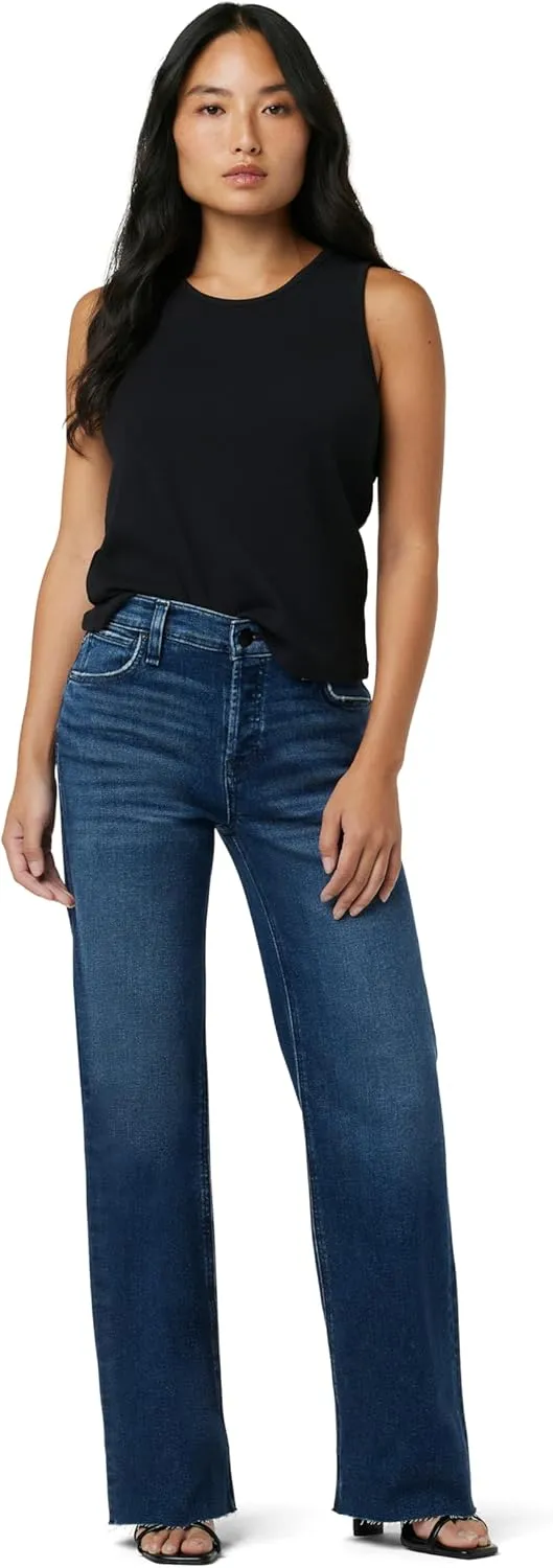 HUDSON Women's Rosie Petite High Rise Wide Leg Jean