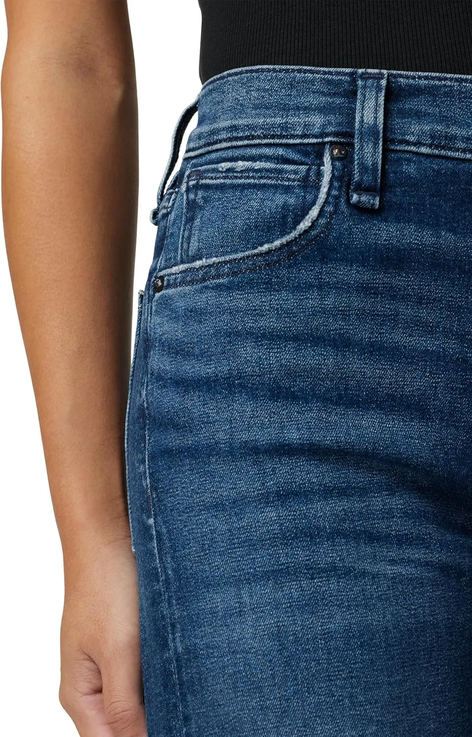 HUDSON Women's Rosie Petite High Rise Wide Leg Jean